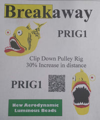 Breakaway Tackle PRIG1 Pulley Rig demonstrates smooth line release for controlled bait presentation.