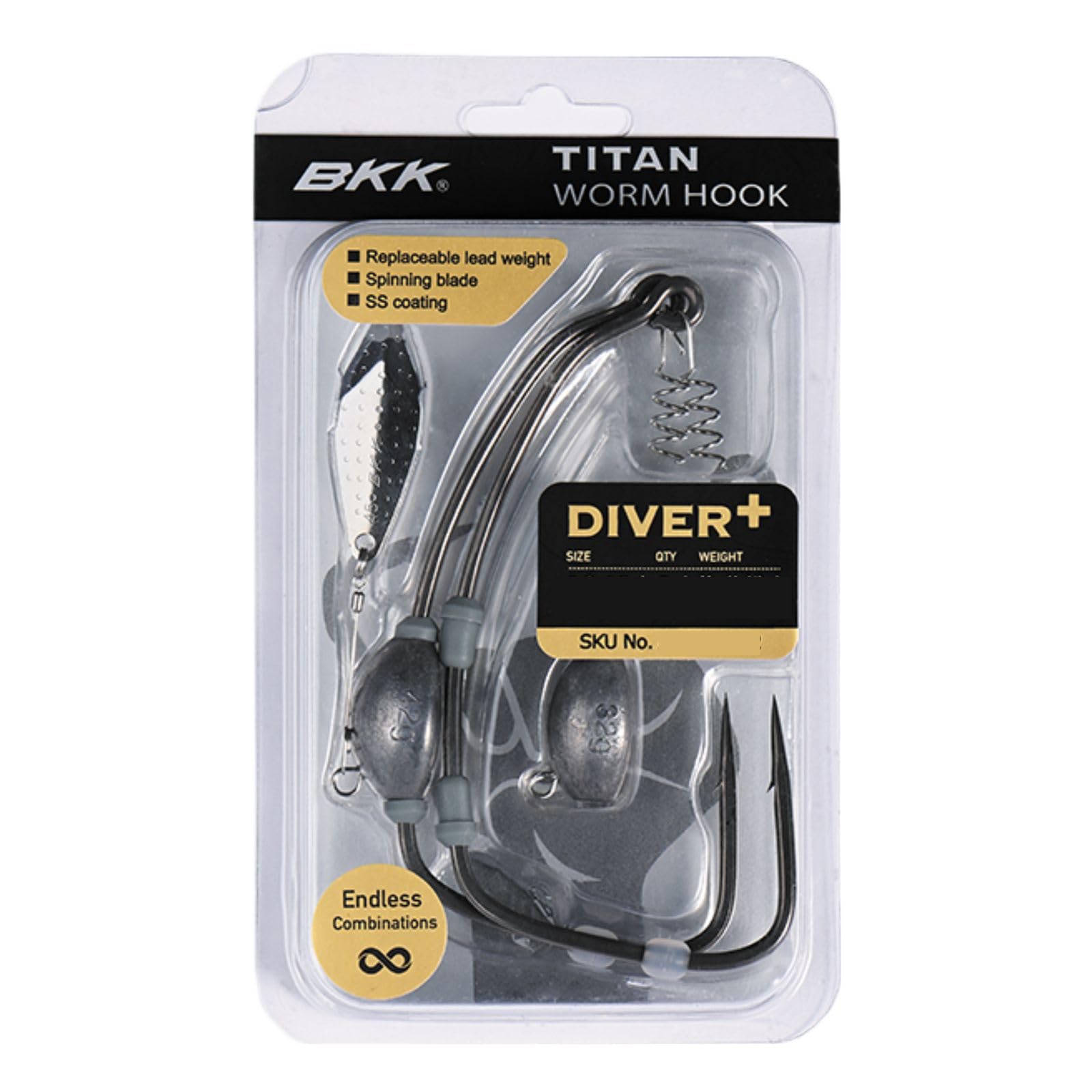 Breakthrough BKK Titandiver+ fixed lead enables deeper action and blade attachment.