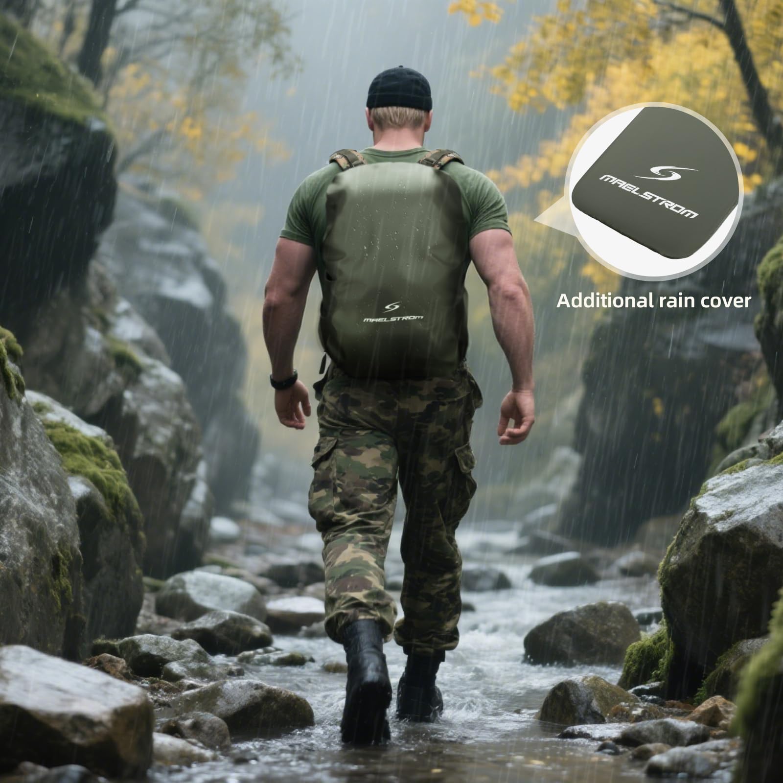 Multiple pockets and organized storage layout for gear