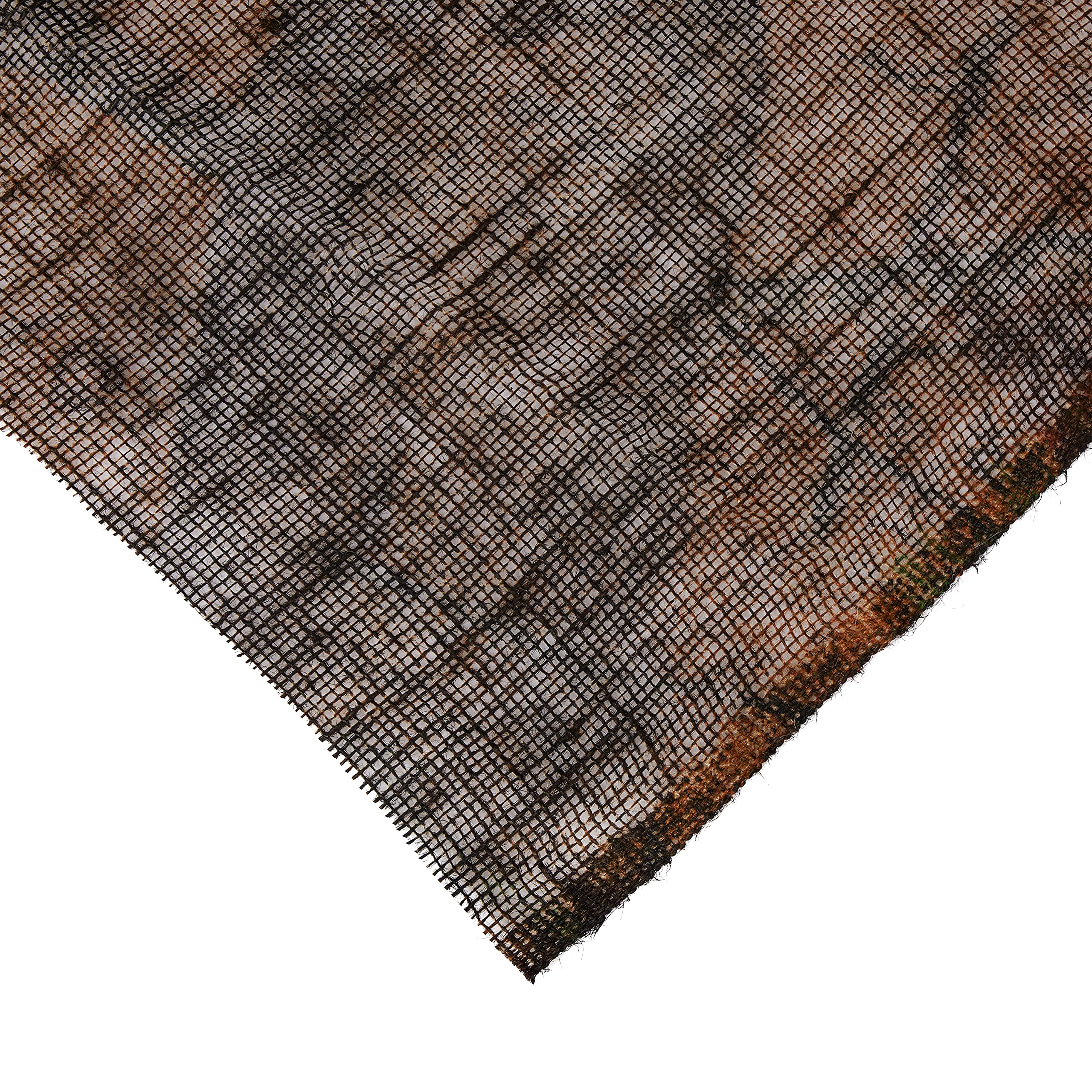 Breathable and noiseless burlap hunting material