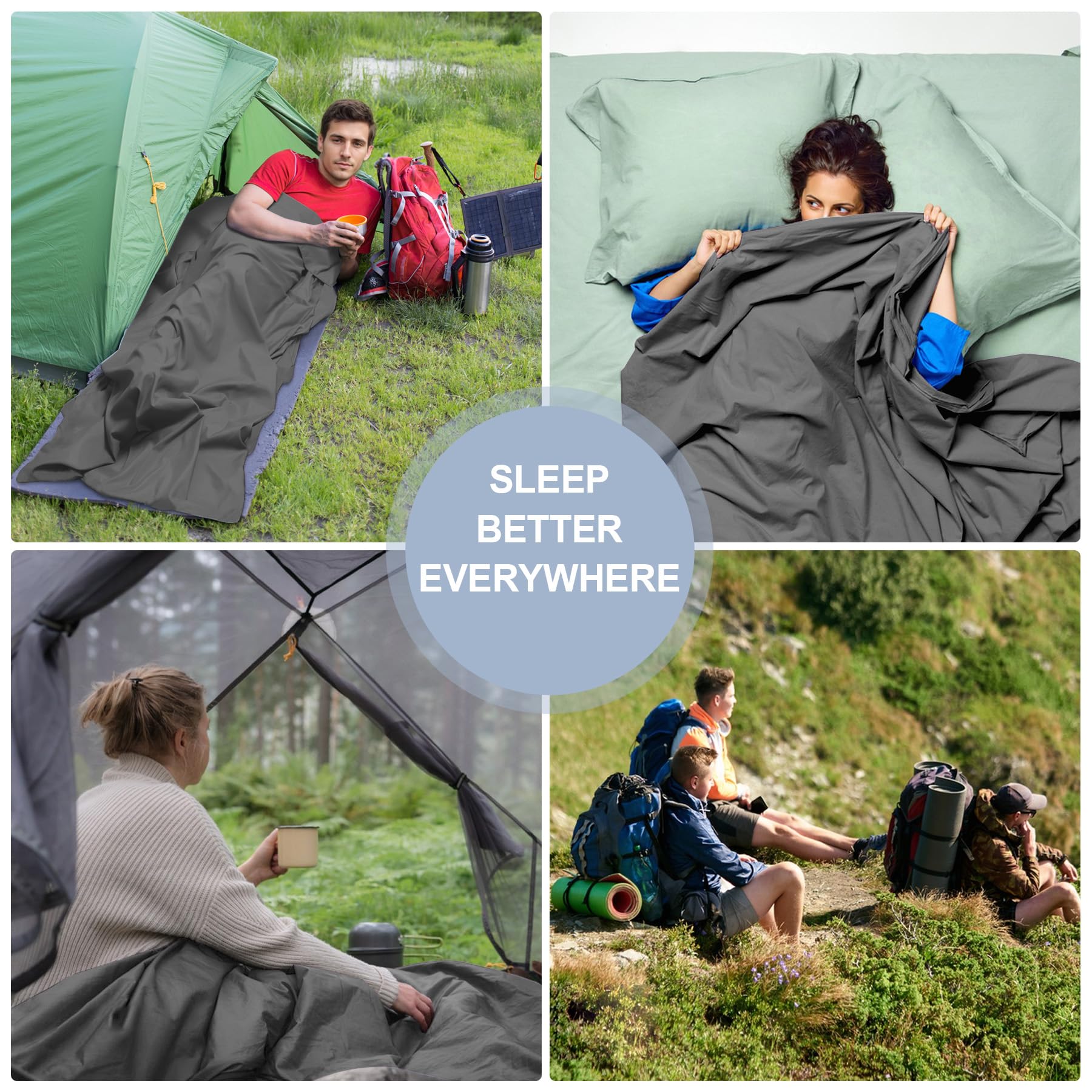 breenhill sleeping bag liner lightweight travel essential for backpacking.