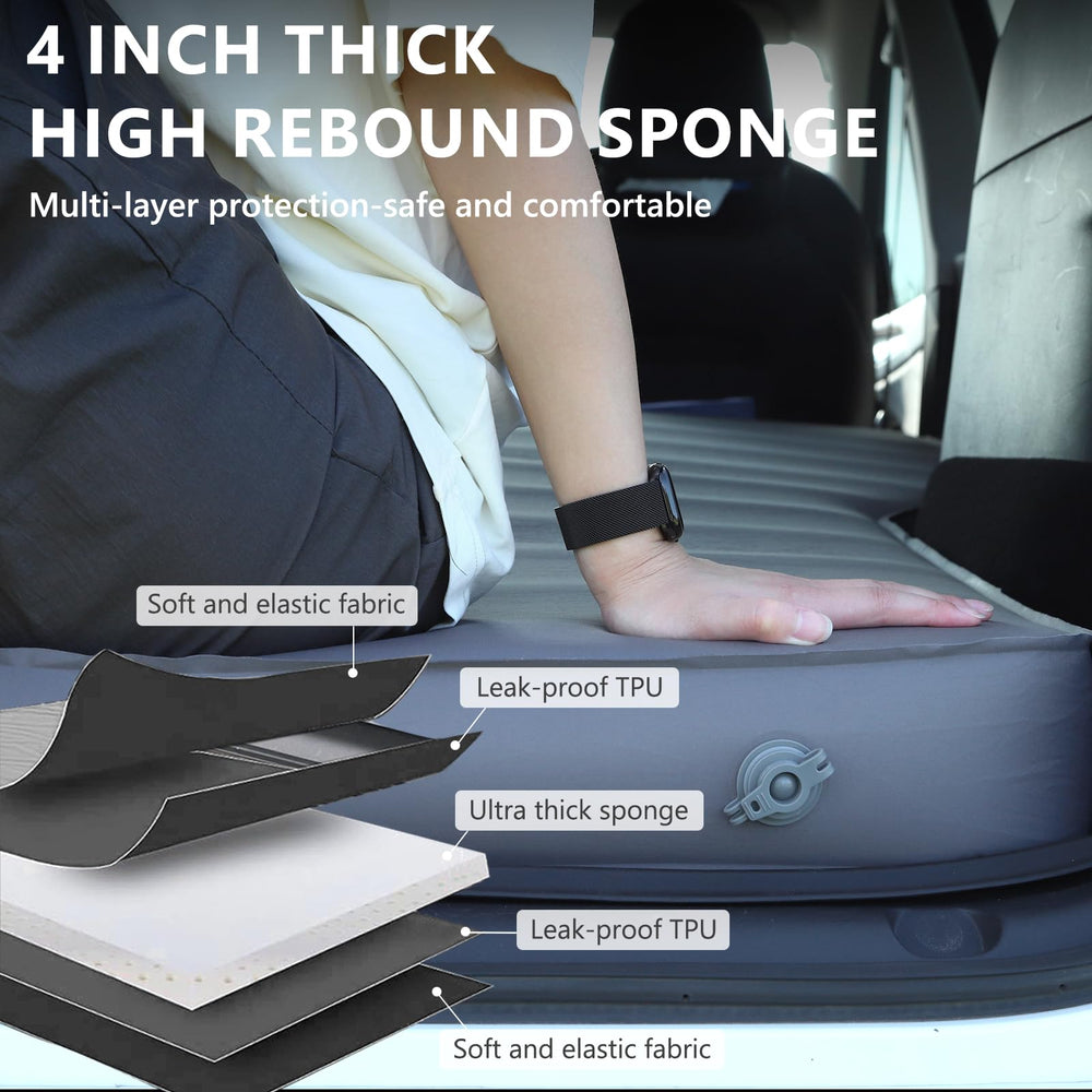 BREVITRIP Tesla Model Y mattress memory foam layer adds slow-rebound comfort.