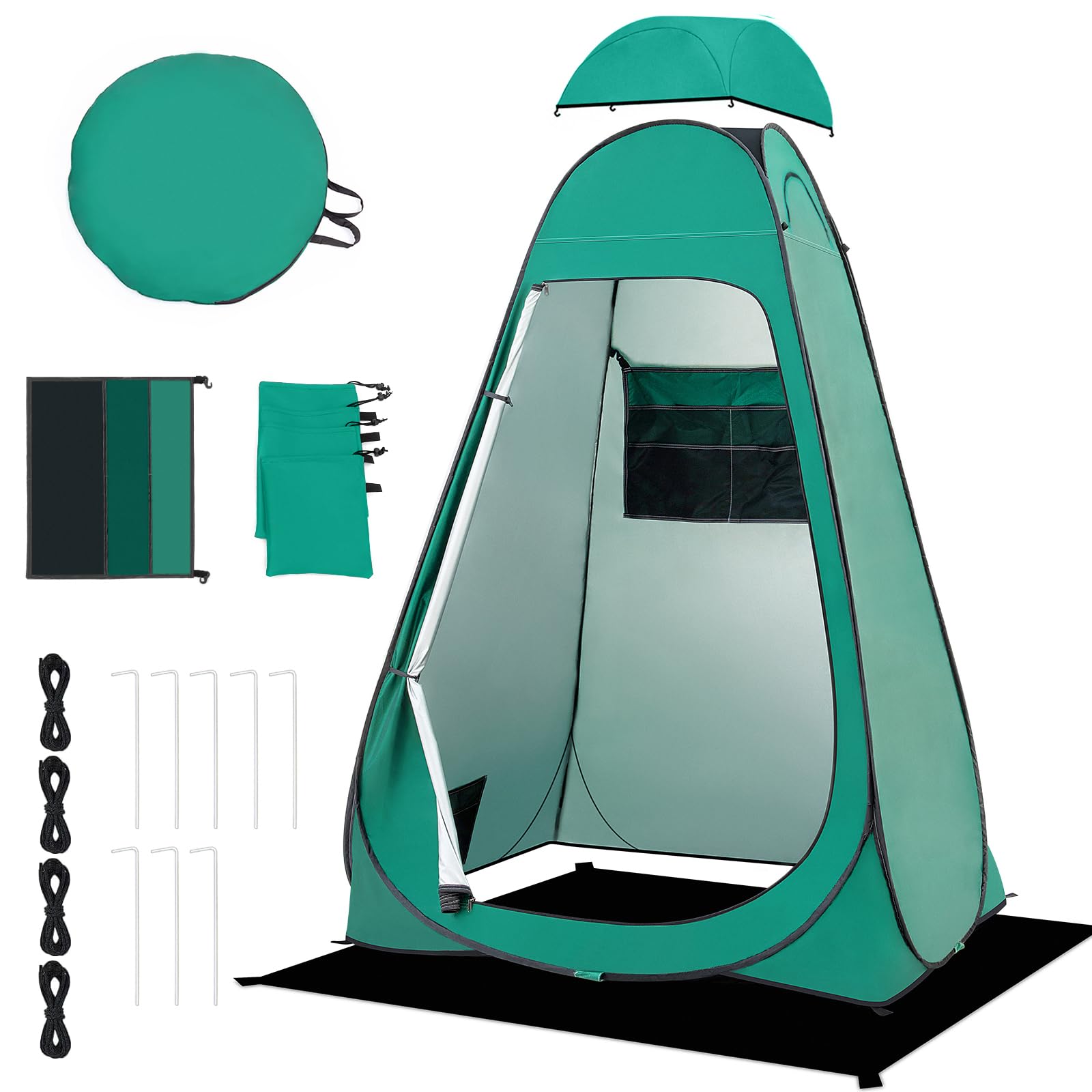 BRIAN & DANY pop-up shower tent versatile use for beach and camping.