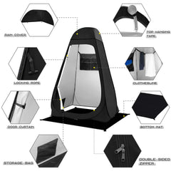 BRIAN & DANY quick setup in seconds for portable privacy on the go