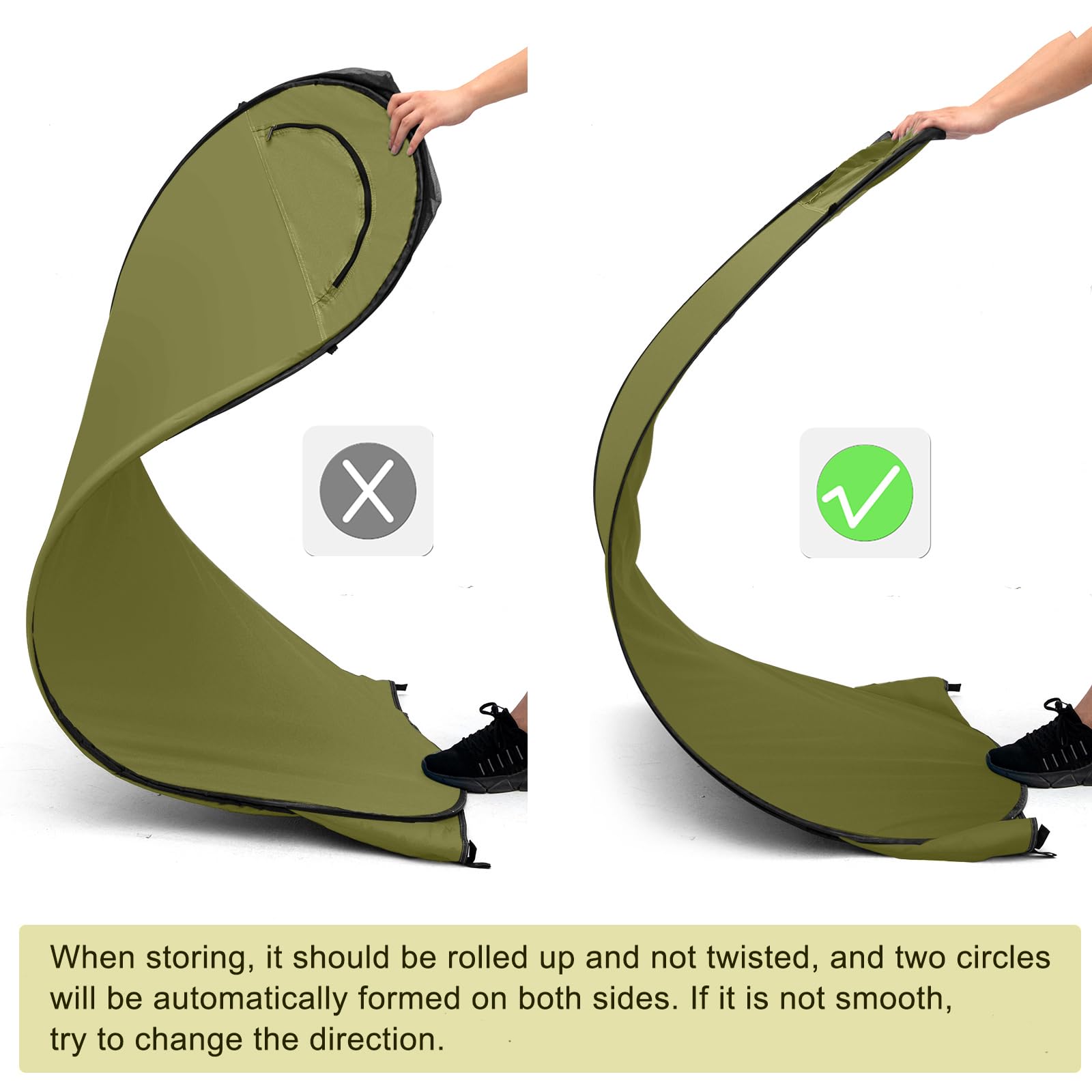 BRIAN & DANY shower head strap and towel strap keep essentials within reach.