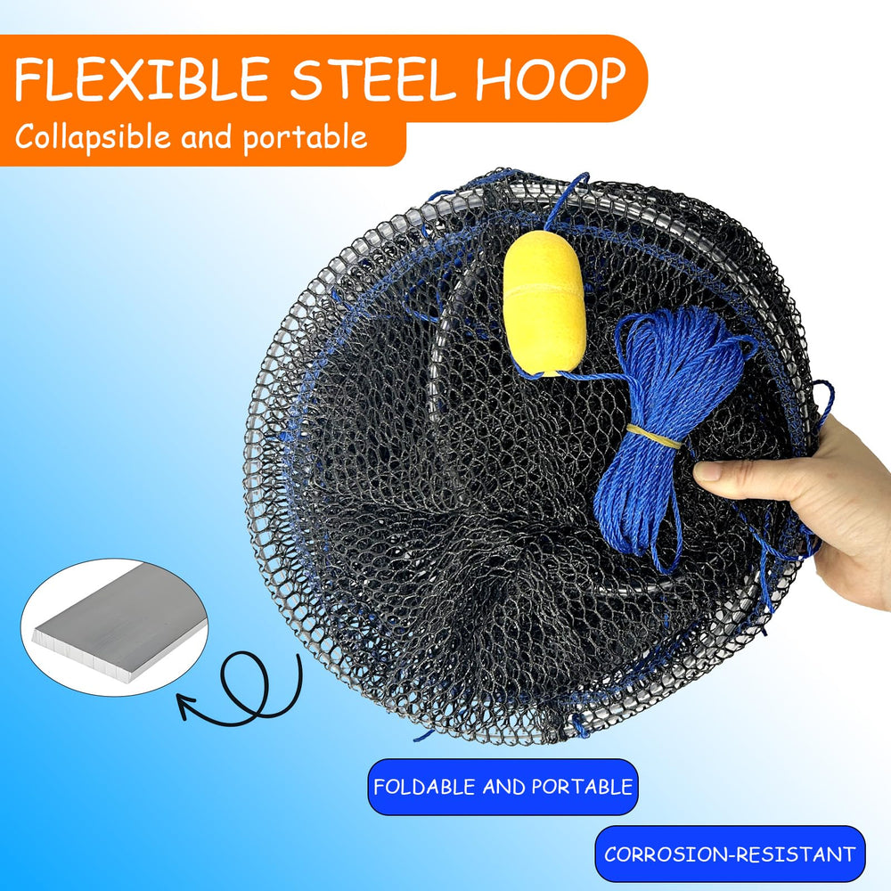 Bridge/pier fishing net with rope for pier use