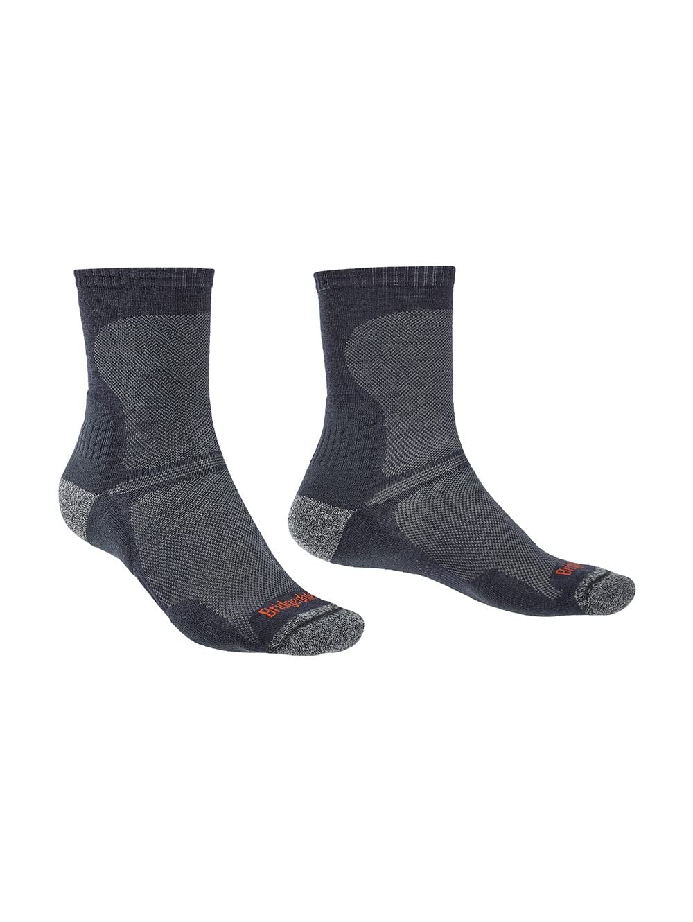Bridgedale Ultra Light Crew Navy ventilation image showing open mesh for moisture management.