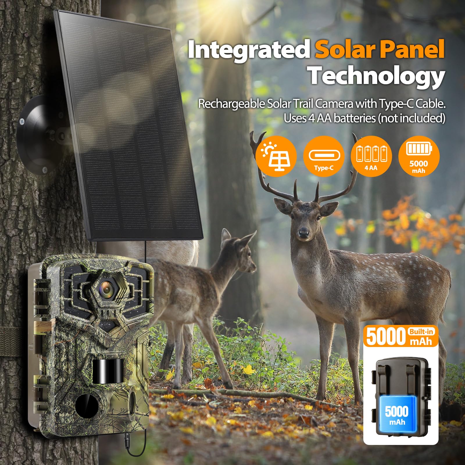Briggren WiFi Solar Trail Camera app control view showing TrailCam Go connectivity
