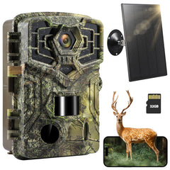 Briggren WiFi Solar Trail Camera front view for outdoor monitoring