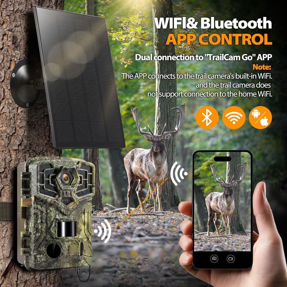 Briggren WiFi Solar Trail Camera IP66 waterproof rugged outdoor durability