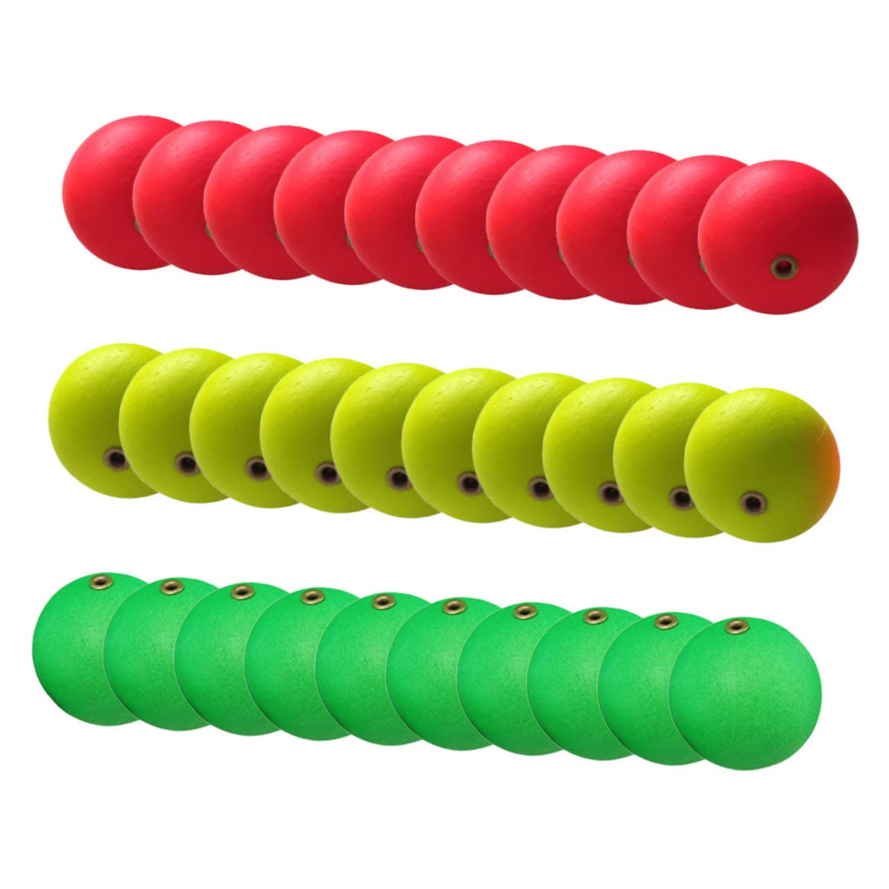 BRIGHTFUFU bobber foam ball closeup highlighting durable build for precise bite detection.
