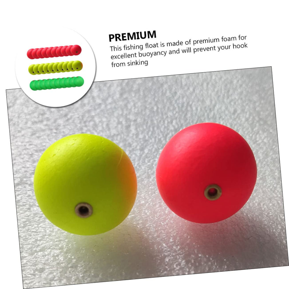 BRIGHTFUFU foam ball pack 30pcs ready for fishing and decoration.