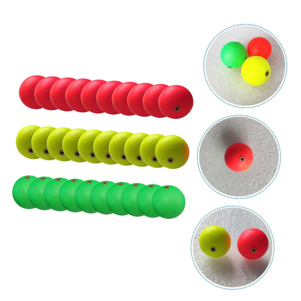 BRIGHTFUFU bobber foam ball on water with high visibility for bite cues.