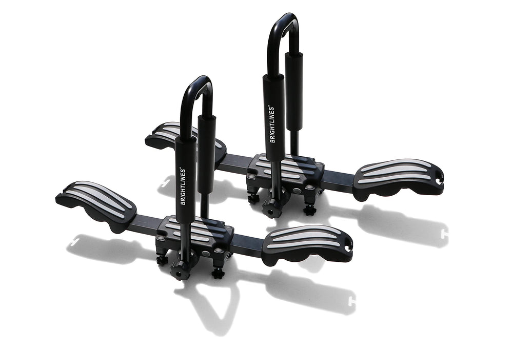 BRIGHTLINES kayak rack front view shows compact profile.