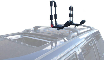 Brightlines folding kayak rack folds compactly for easy storage.