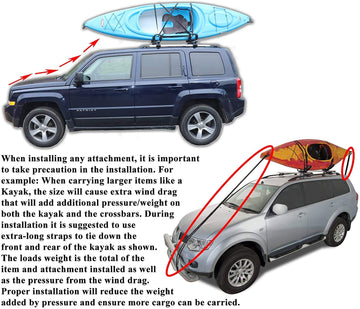 Brightlines folding kayak rack supports up to 75 pounds.