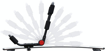 Brightlines folding kayak rack overhead clearance view for easy roof storage.