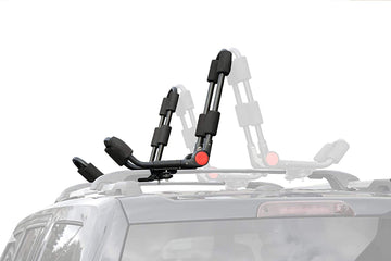 Brightlines folding kayak rack packaged contents with hardware and instructions.