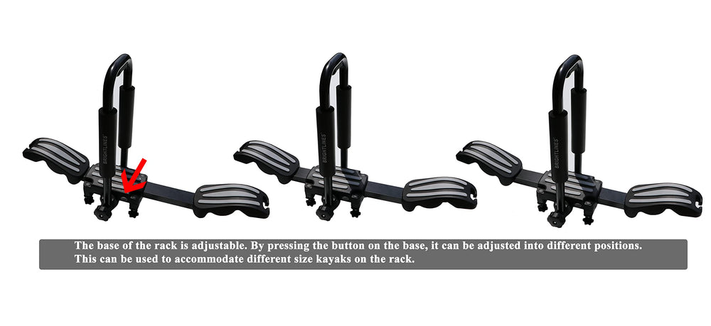 BRIGHTLINES cradle design with one piece construction and rubber pads.