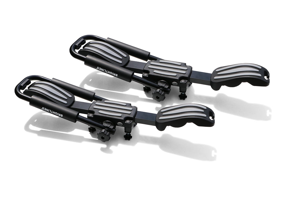 BRIGHTLINES mounting brackets fit square and round crossbars.