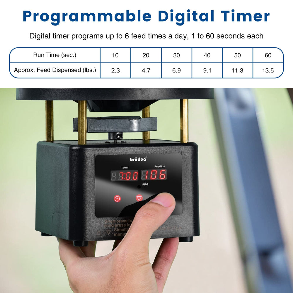 briidea Deer Feeder Timer — All-in-One Motor & Programmable Digital Ti ...