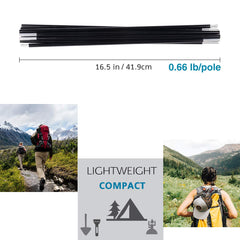 BRILLIANCE4U aluminum tent poles 7001-T6 highlight durable construction