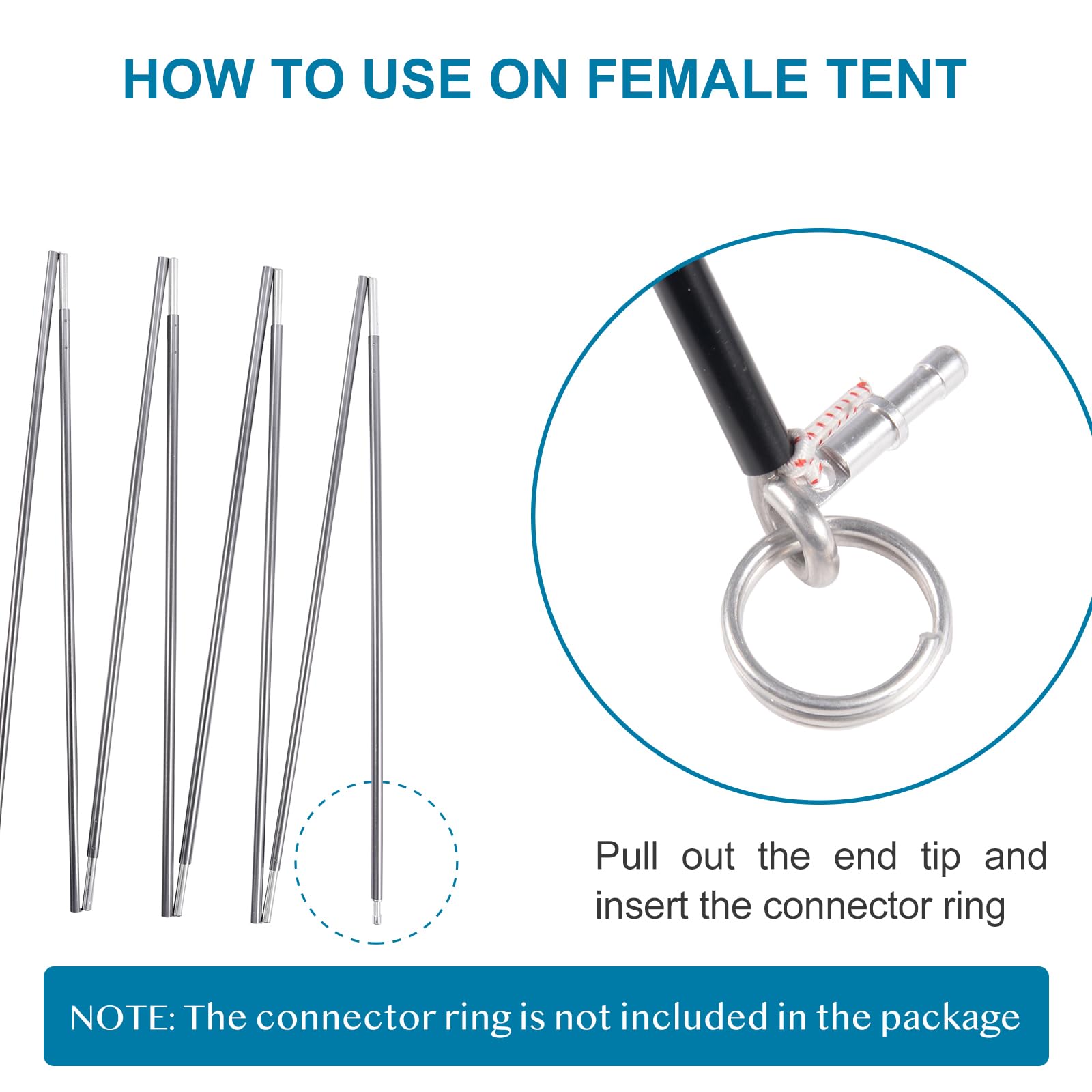 BRILLIANCE4U poles in a setup ready position for easy use