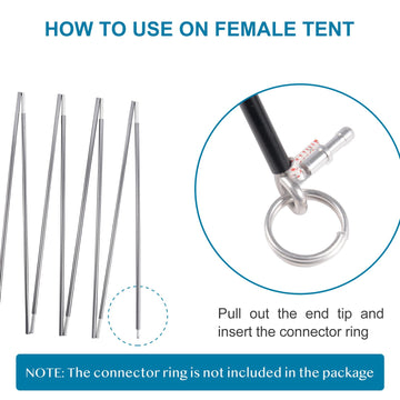 BRILLIANCE4U poles in a setup ready position for easy use