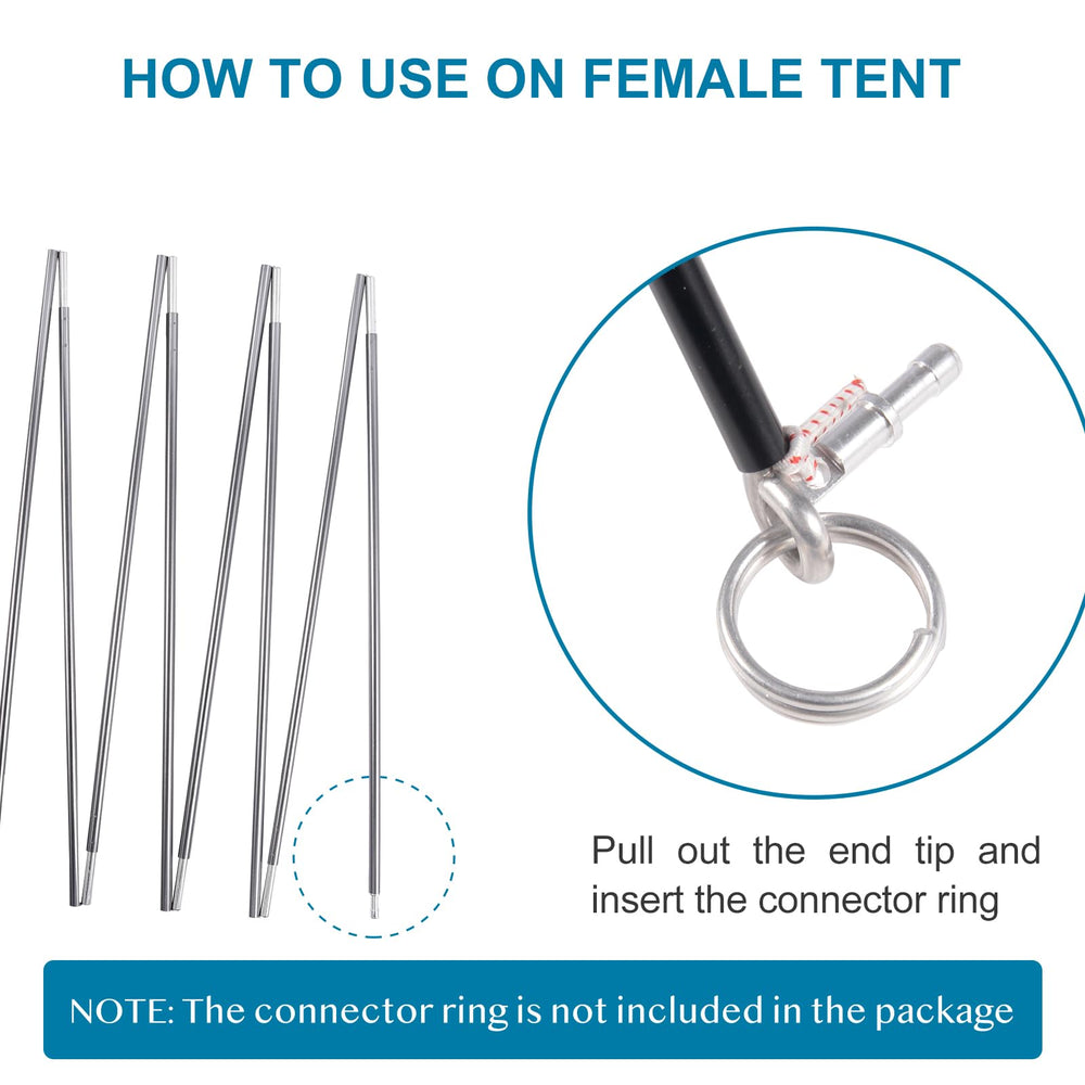 BRILLIANCE4U poles in a setup ready position for easy use