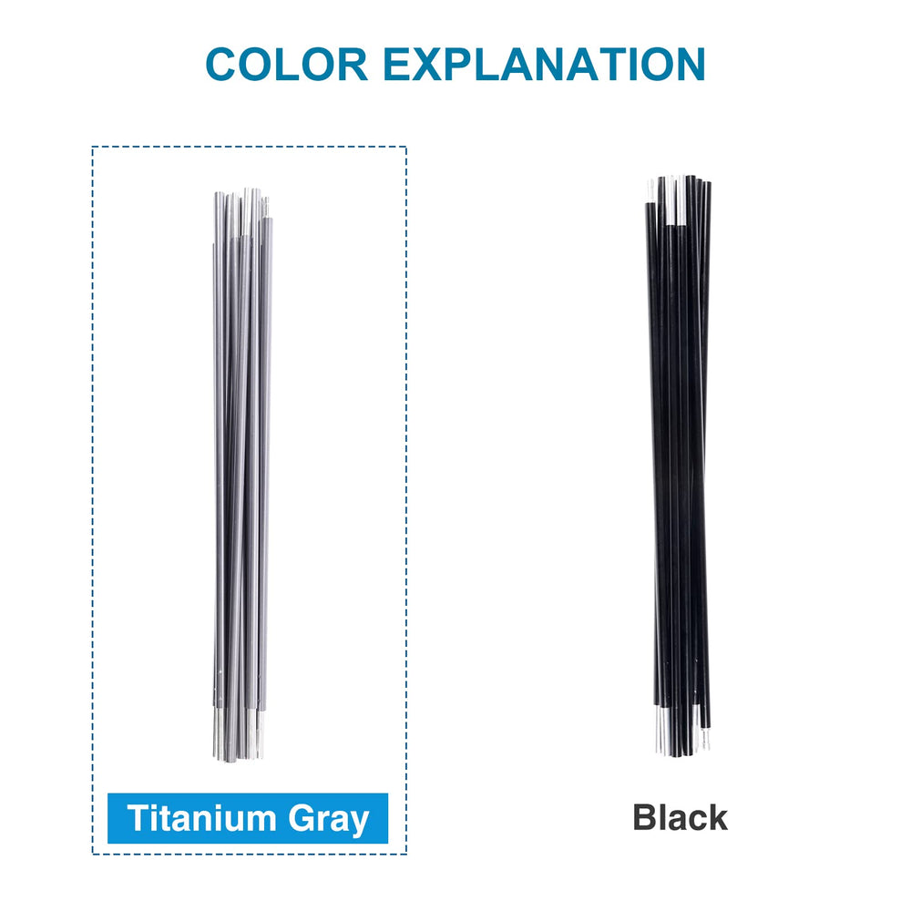 BRILLIANCE4U tent poles weigh 0.89 lb per pole for light travel