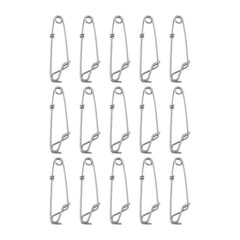 Briny River 15Pcs Long Line Clips 2x80mm stainless steel tuna clips set