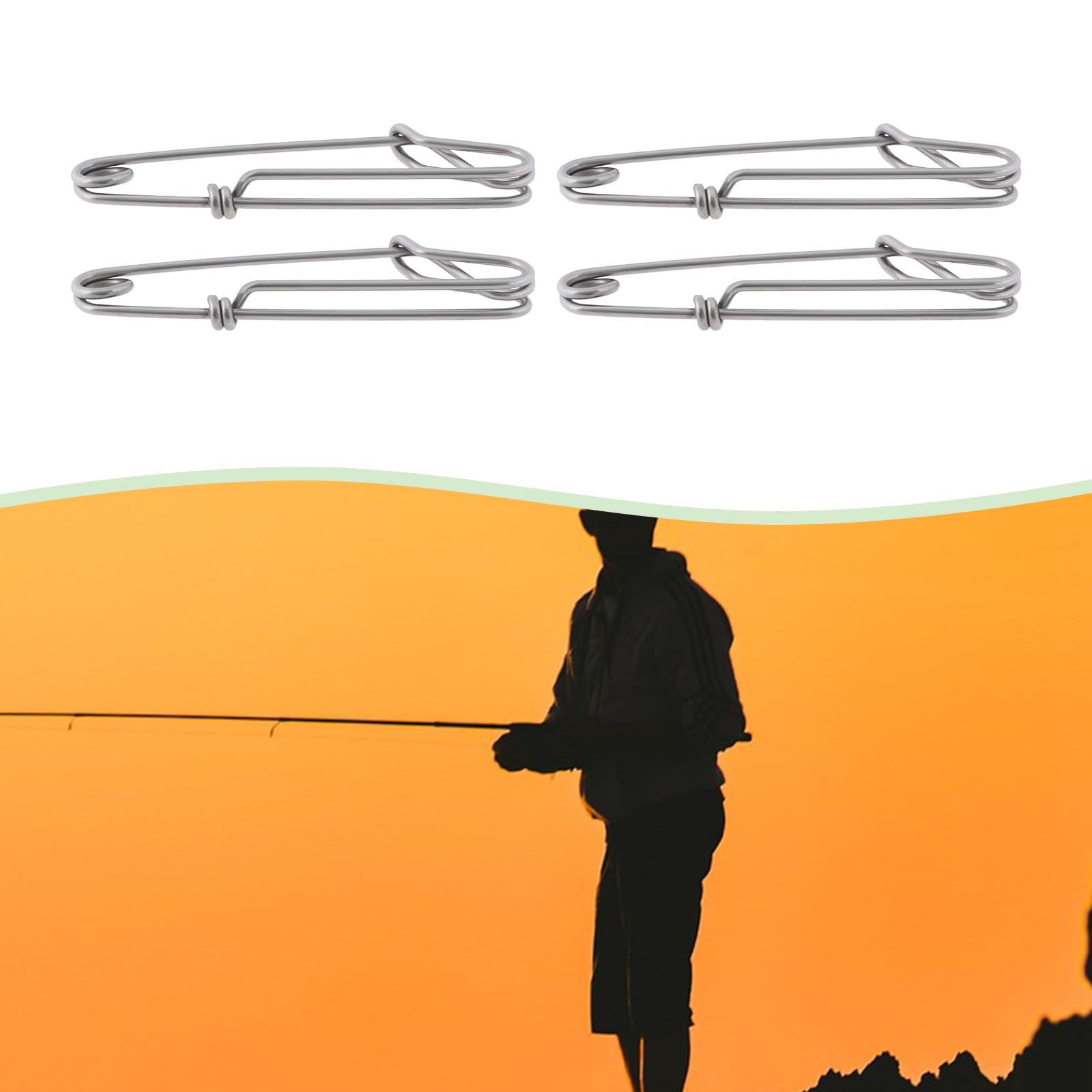 15 piece Briny River long line clips laid out for crabbing and shrimping