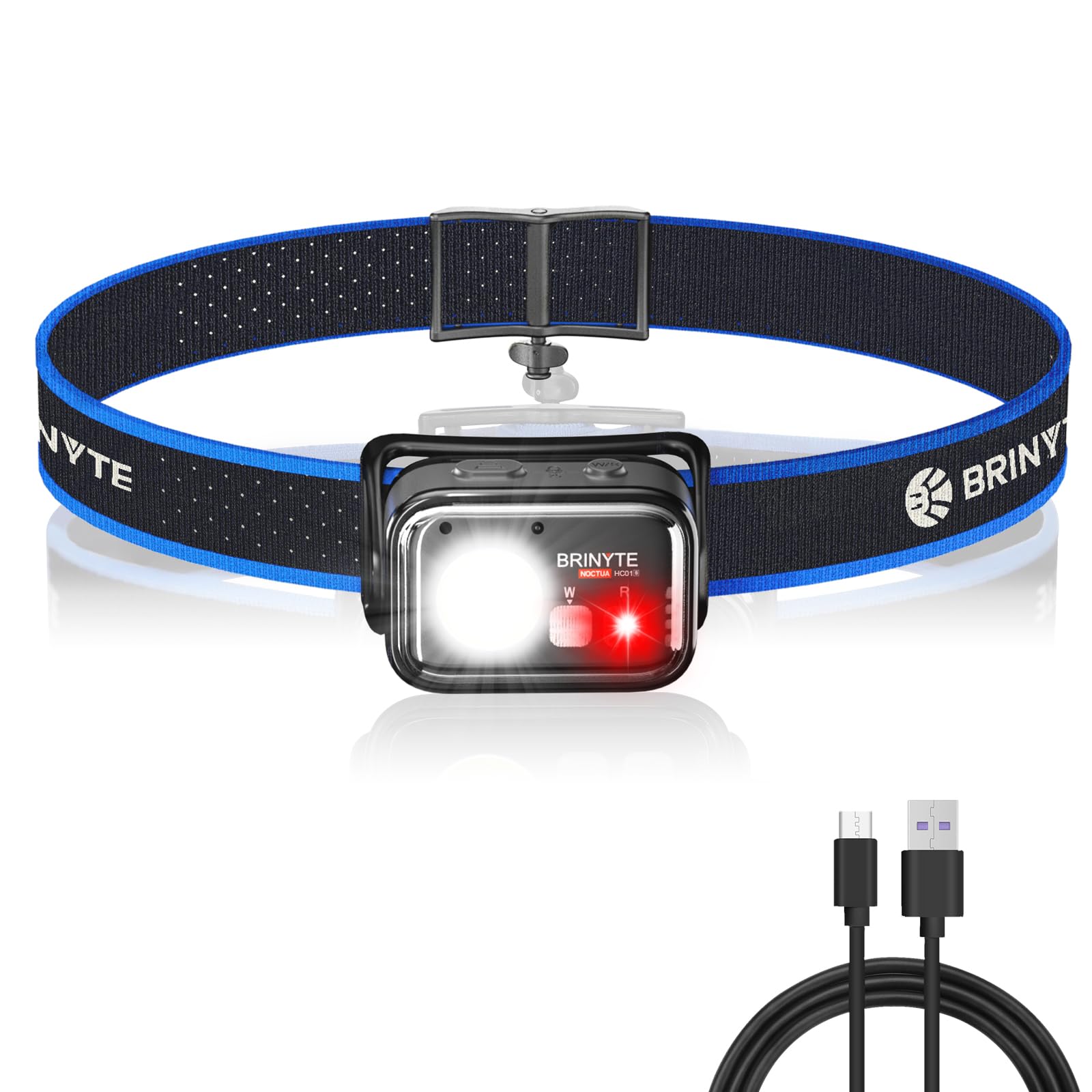 Brinyte HC01 1000-lumen beam for clear night visibility on trails.