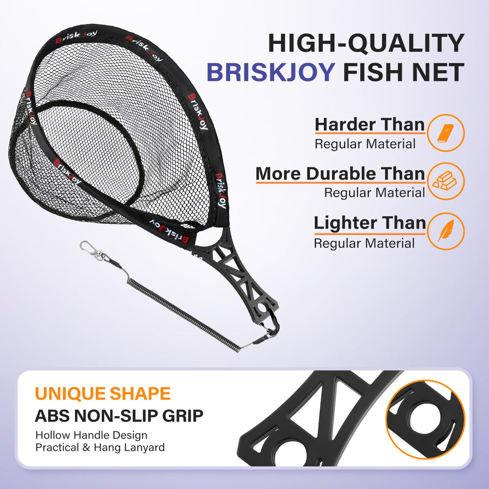 Lightweight 1.2 lb fishing net for easy all-day use