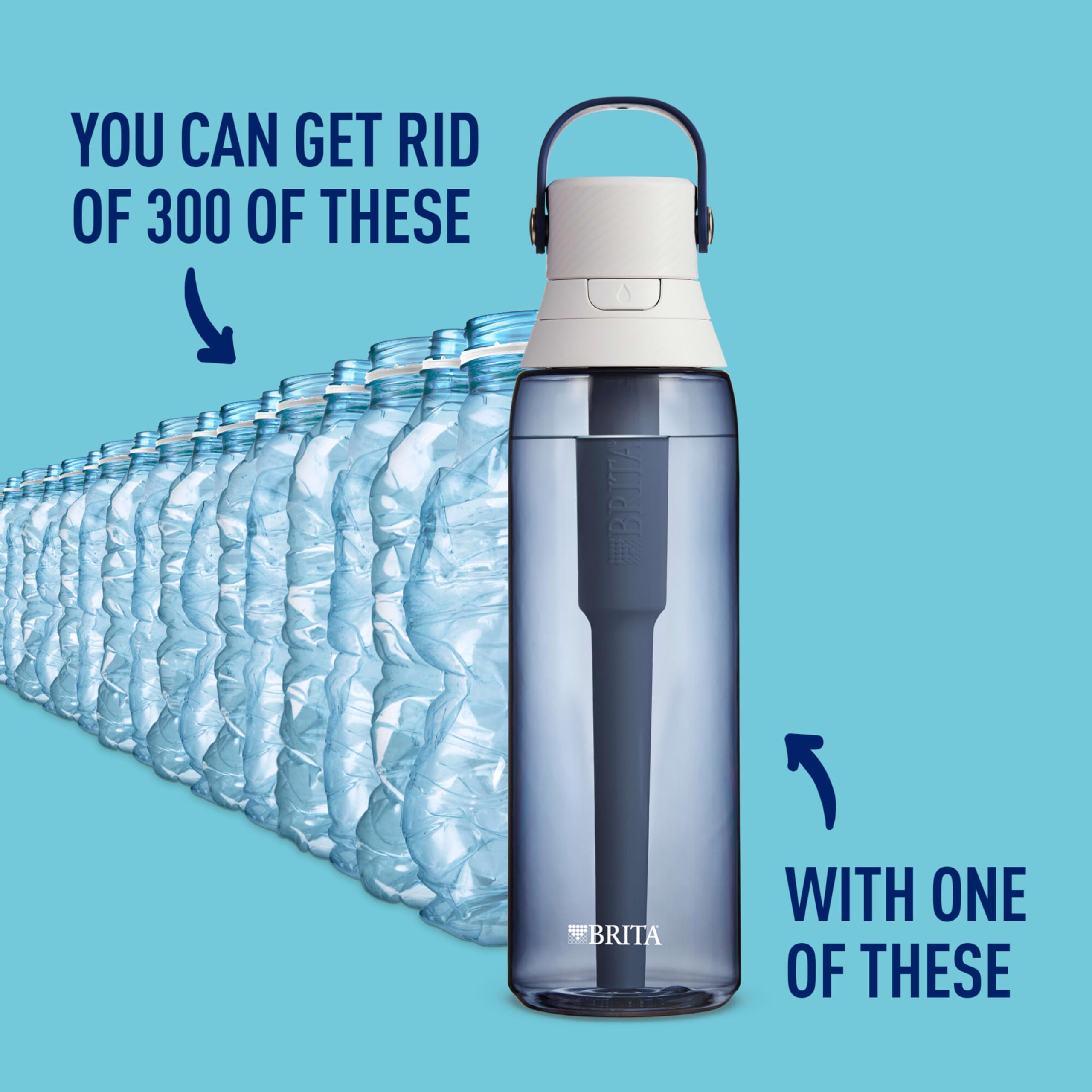 Brita Night Sky bottle carry loop supports portable hydration.