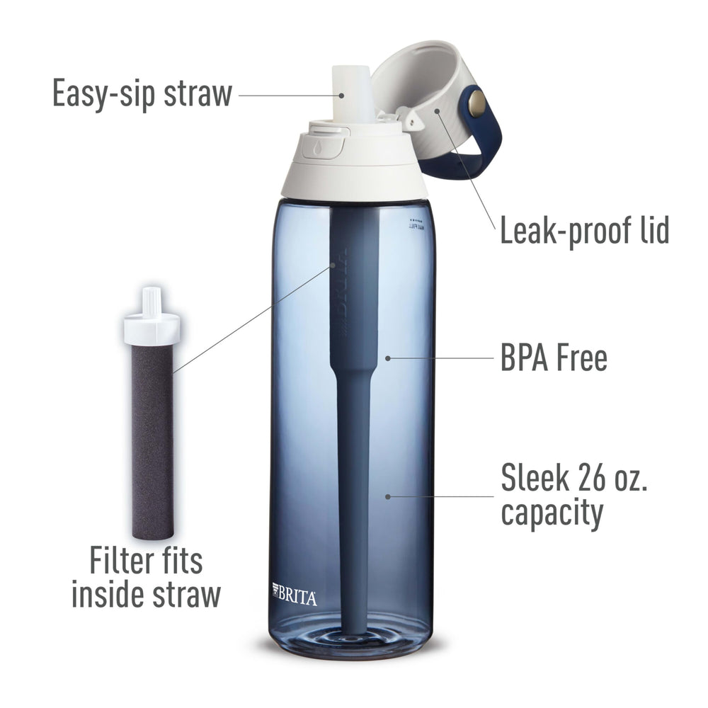 Brita Night Sky top-rack safe bottle for easy cleaning.