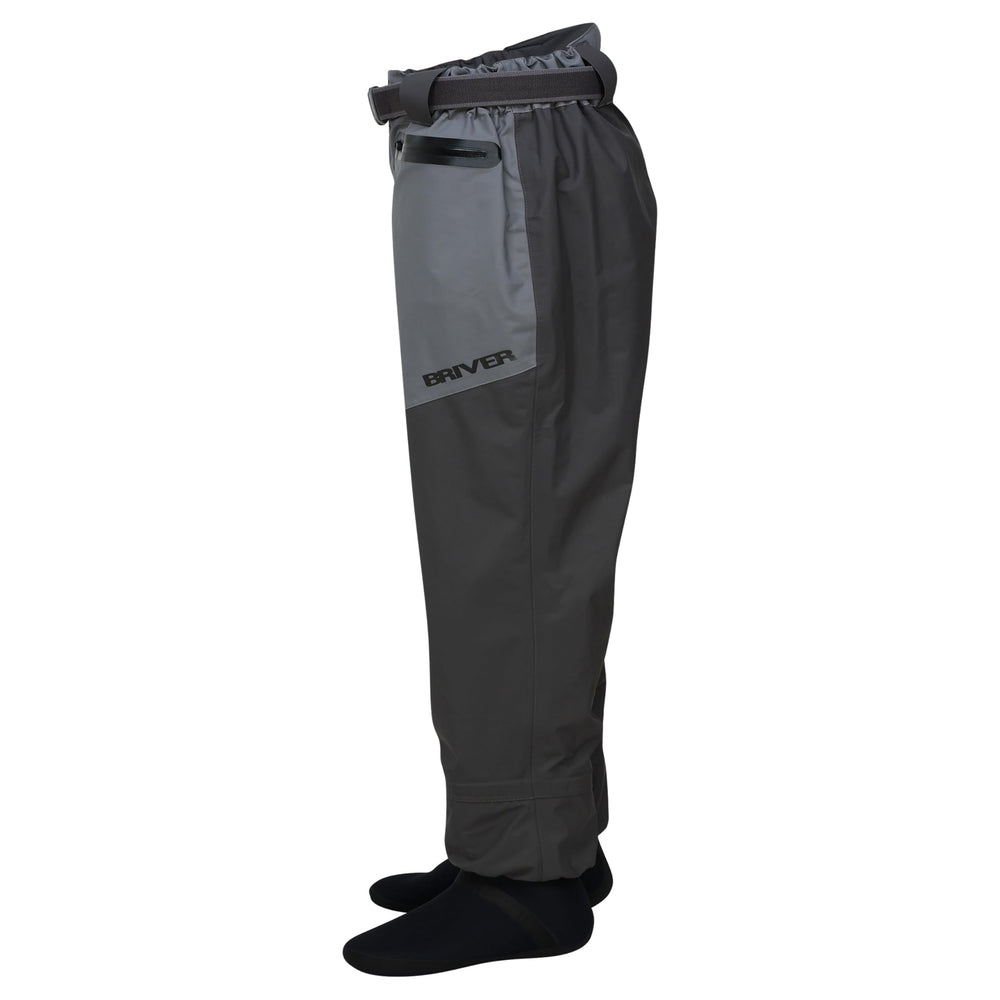 BRIVER MAX Comfort breathable nylon fabric keeps you comfortable in rain while fishing or hiking.