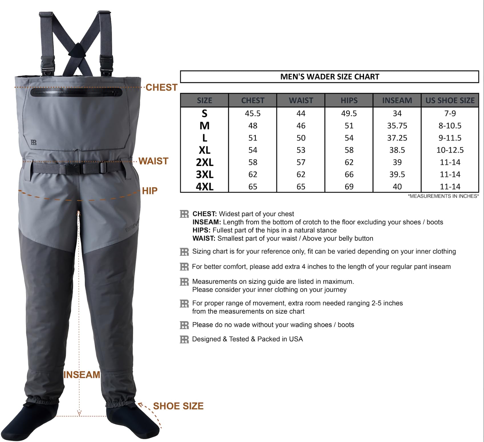 BRIVER chest wader pockets keep essentials secure against splashes while on the water.