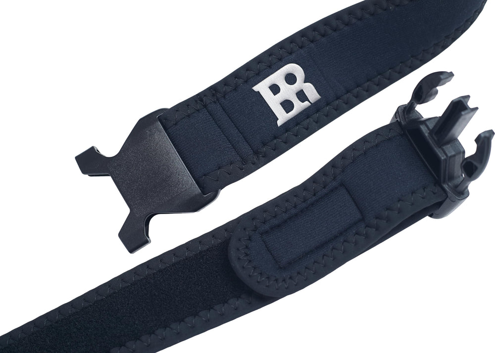 BRIVER Neoprene Wading Belt - close-up of adjustable buckle