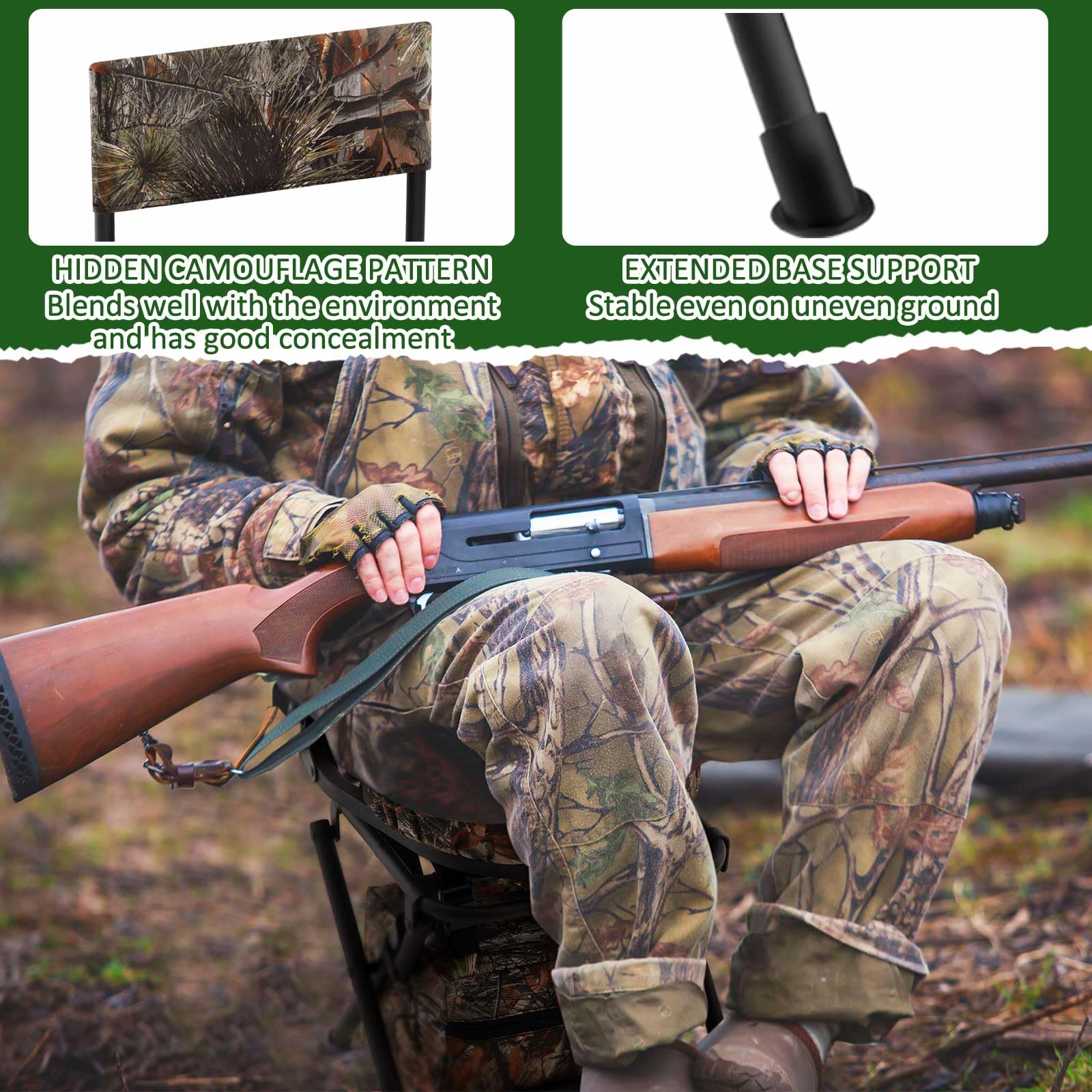Briwooody lightweight foldable design enables easy transport.