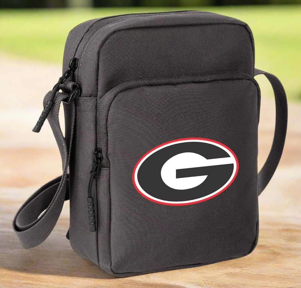 Broad Bay UGA crossbody bag side view, adjustable strap for versatile wear.