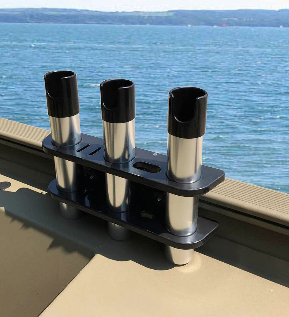 Brocraft 3-rod storage with 90 Degree Versatrack for quick rod access