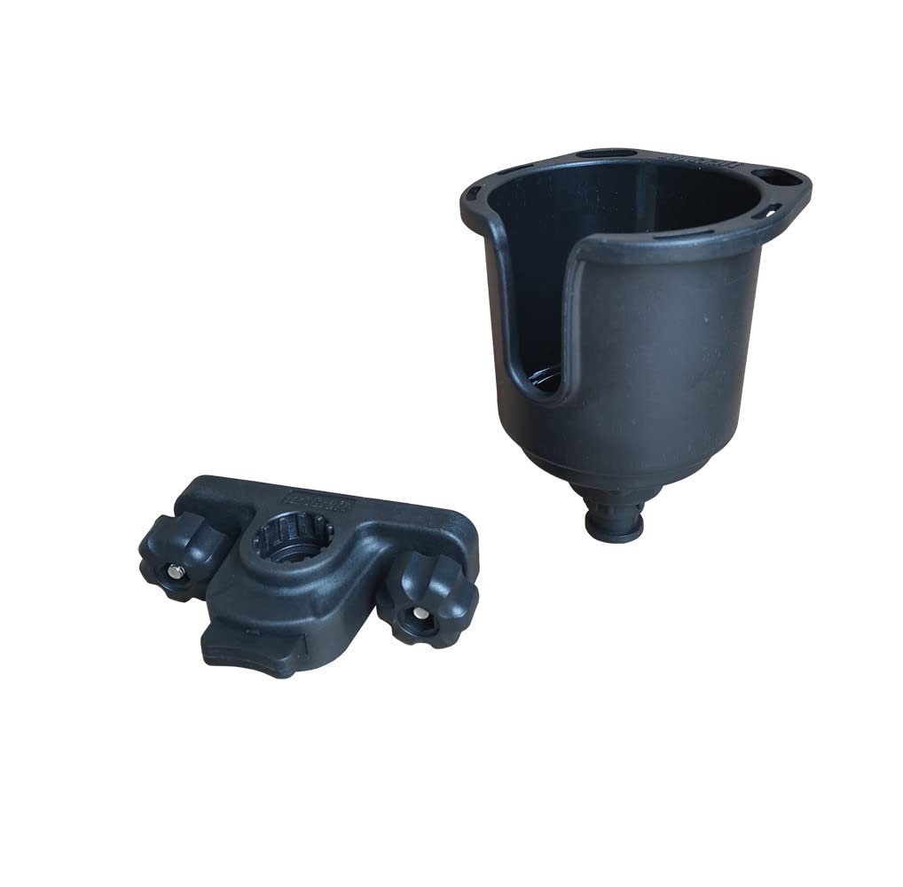 Drink holder attached to Lund Sport Track system