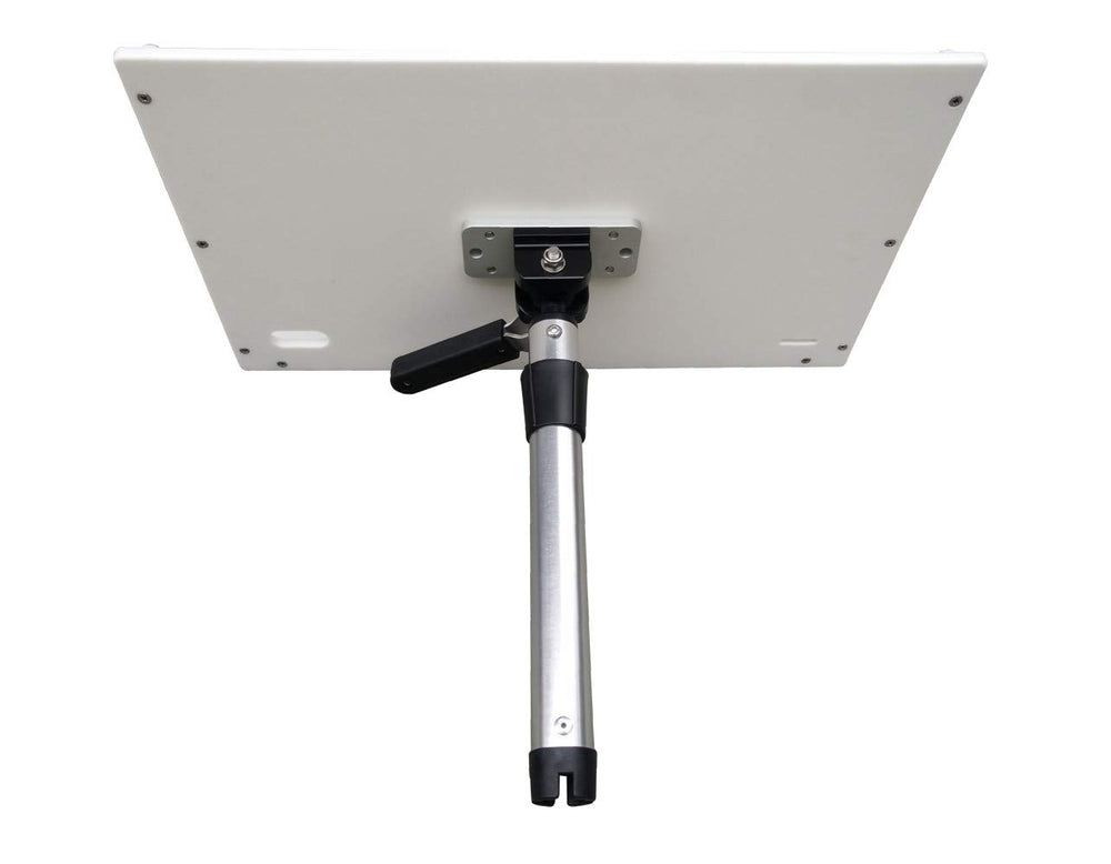 Folded grill mount for compact storage