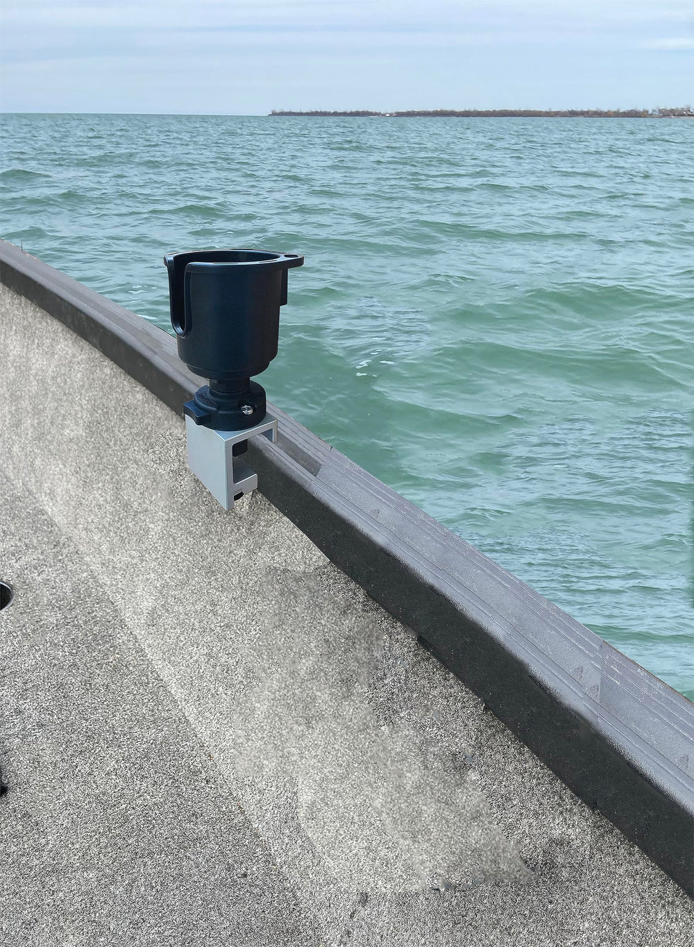 Brocraft Alumacraft track base bracket for flexible positioning along the boat track
