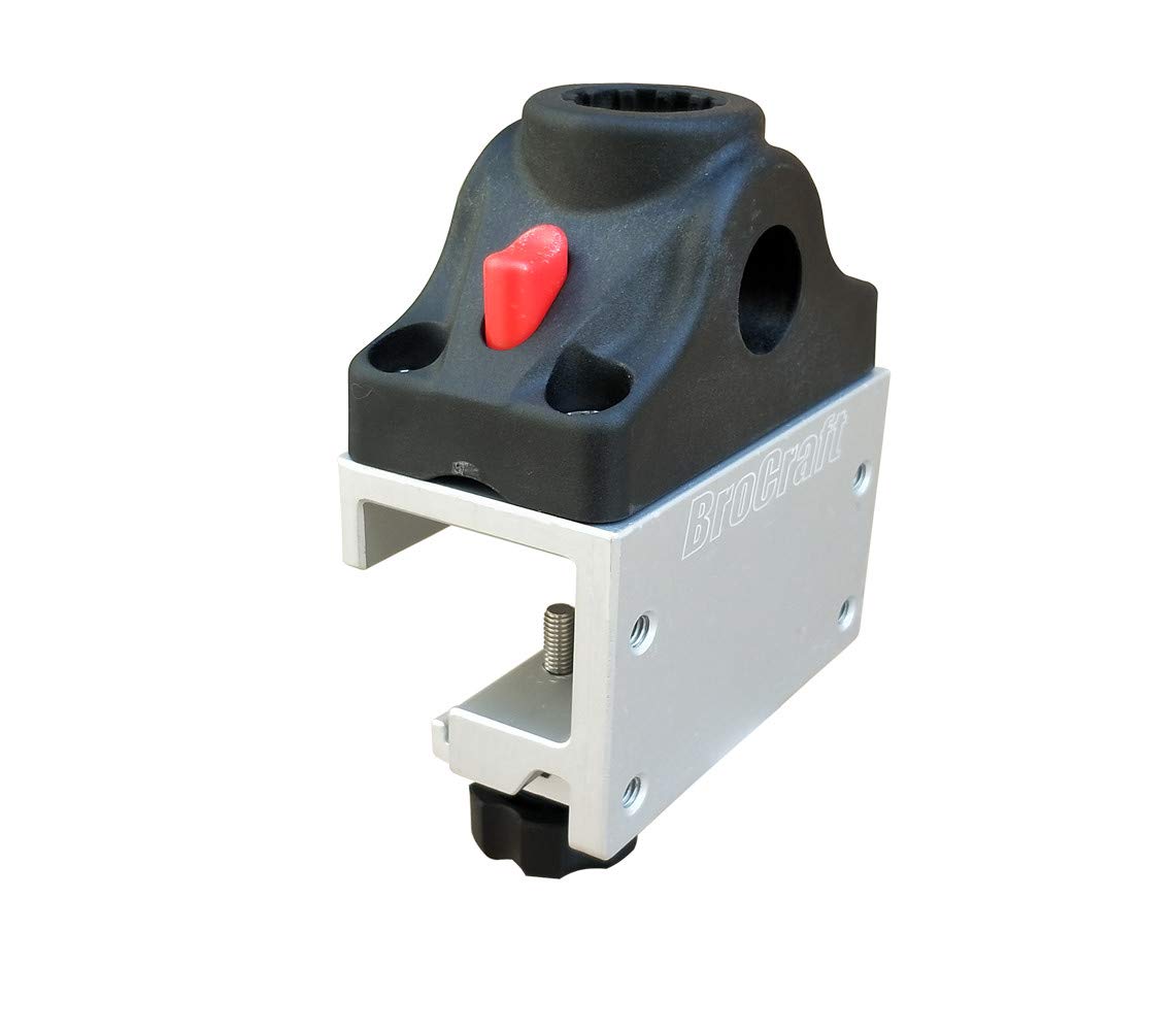 Brocraft AlumaTrac track attachment along the rails enables flexible placement.