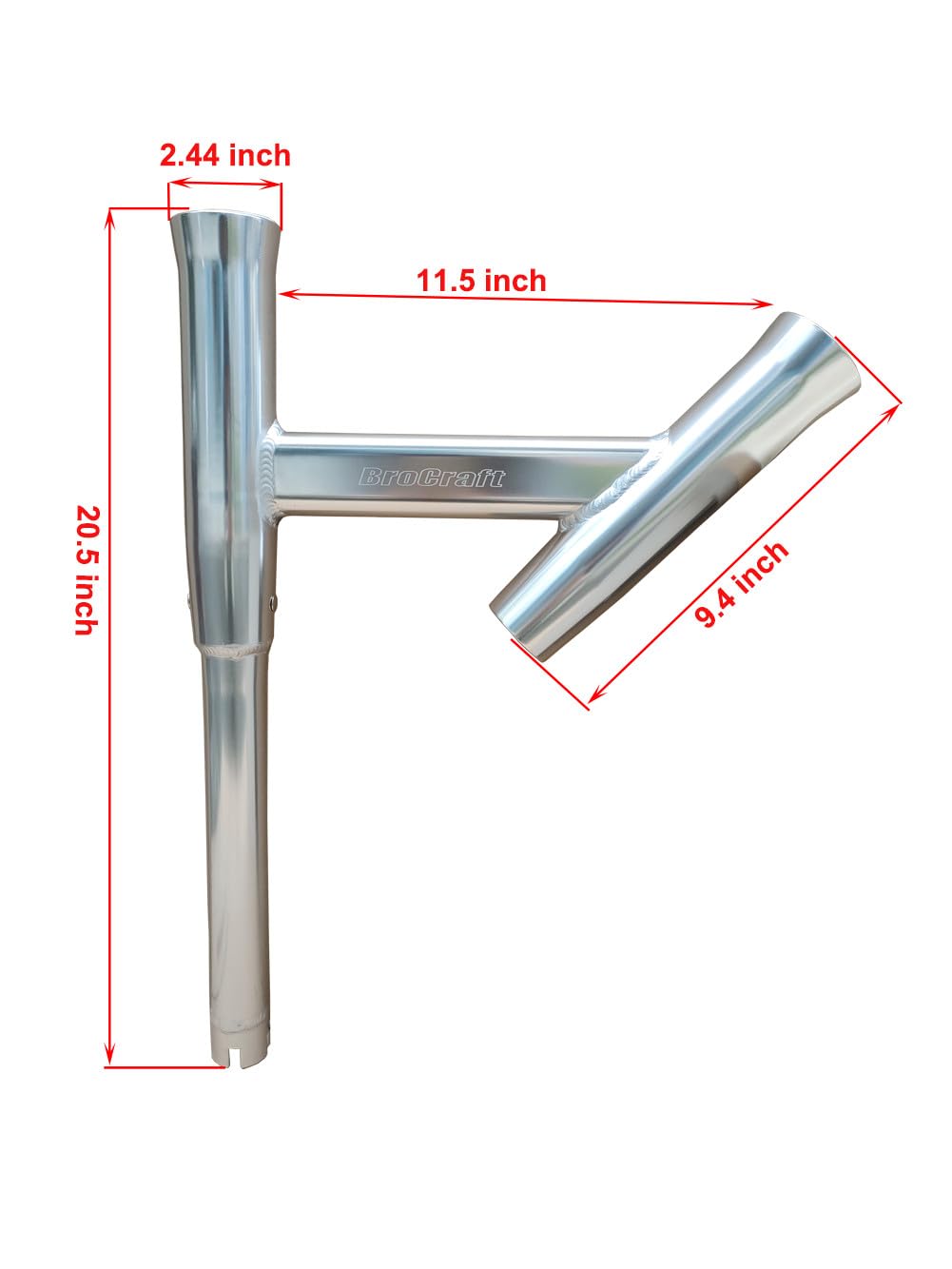 Brocraft Rod Rigger on deck shows universal boat compatibility.