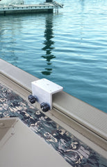 Brocraft track-mount kit with angle mount for Versatrack, Lund, Ranger, and Lowe boats.