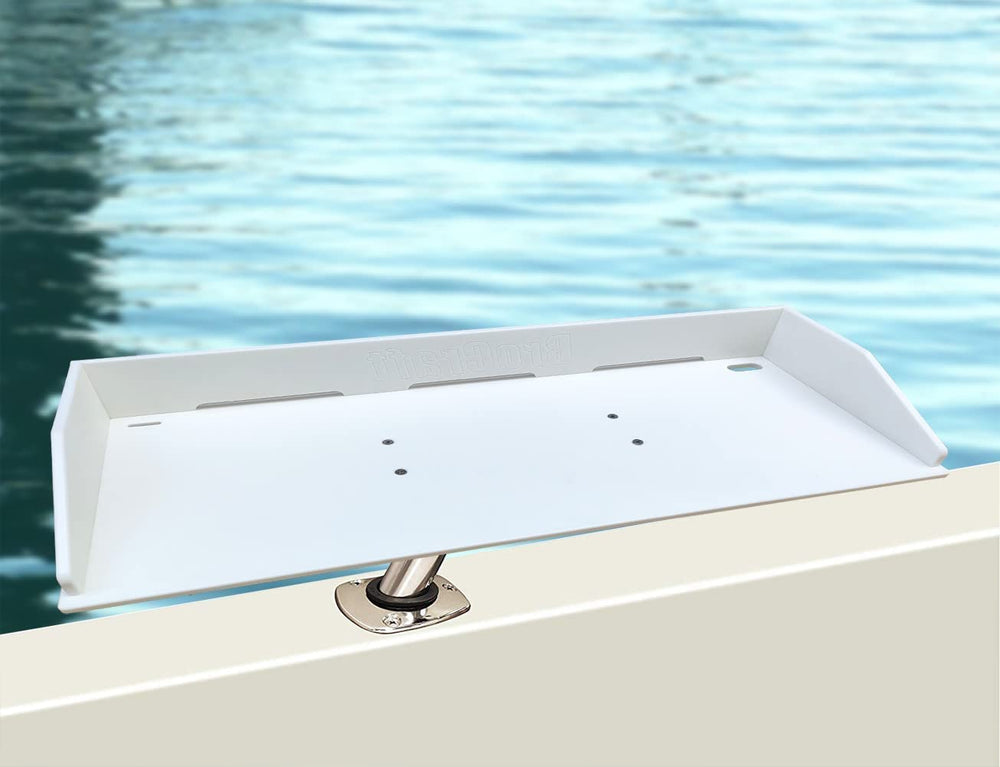 Brocraft bait table assembly offers a wide workspace for cleaning and filleting.