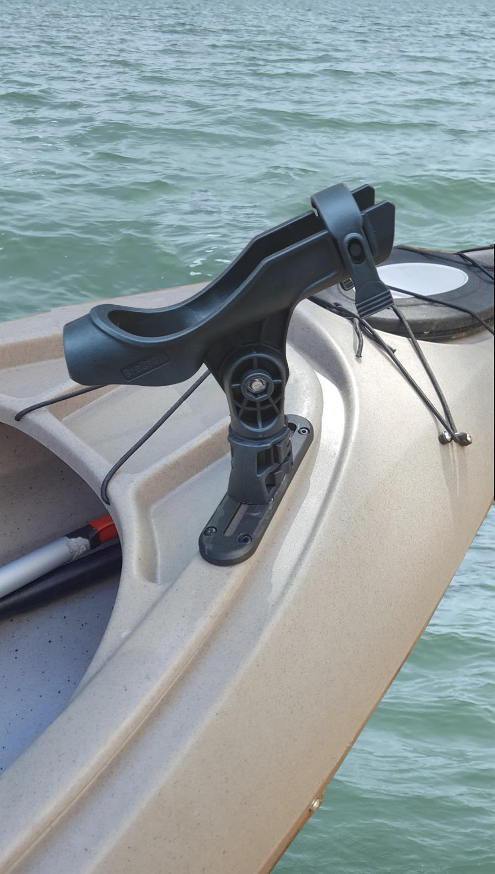 Brocraft base moves smoothly along kayak track